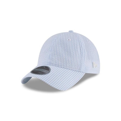 Blue Los Angeles Dodgers Hat - New Era MLB Striped Seared 9TWENTY Adjustable Caps USA7540629